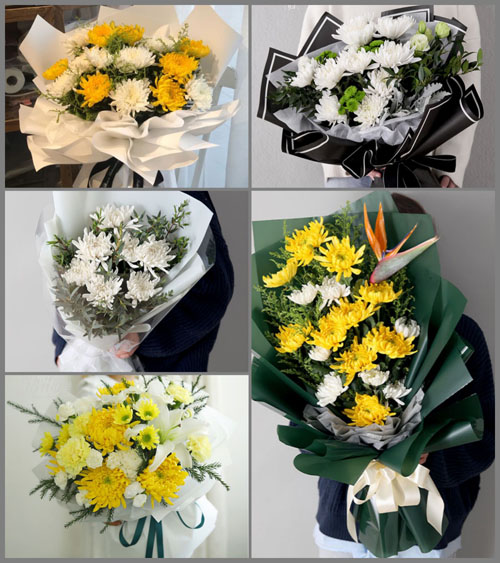 山东青岛平度市白沙河街道中八里庄村白事花束代送